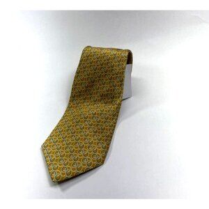 Barneys New York Mens Tie Necktie Multicolor Geometric 100% Silk Classic Italy